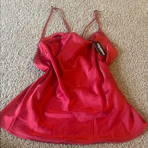 Red Satin top